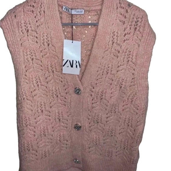 NWT ZARA Jewel Button sleeveless knit vest Blogger Fav. - Picture 10 of 10